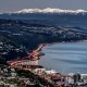 Aerial timelapse view of Wellington highways in evening.